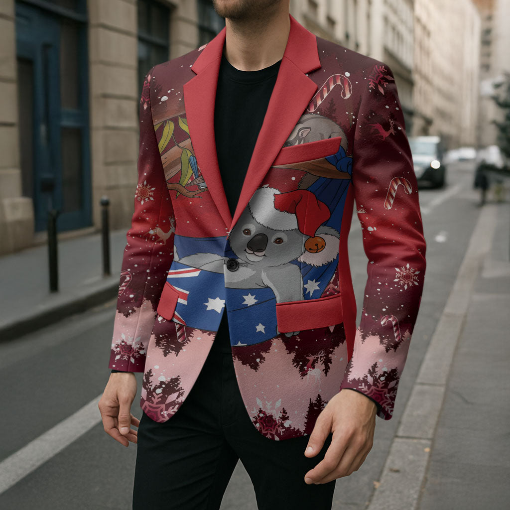 Aussie Festive Koala Christmas Blazer Koala-ty Time Flag Hammock Red Style