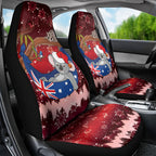 Aussie Festive Koala Christmas Car Seat Cover Koala-ty Time Flag Hammock Red Style