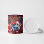 Aussie Festive Koala Christmas Ceramic Mug Koala-ty Time Flag Hammock Red Style