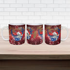 Aussie Festive Koala Christmas Ceramic Mug Koala-ty Time Flag Hammock Red Style