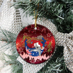 Aussie Festive Koala Christmas Ceramic Ornament Koala-ty Time Flag Hammock Red Style