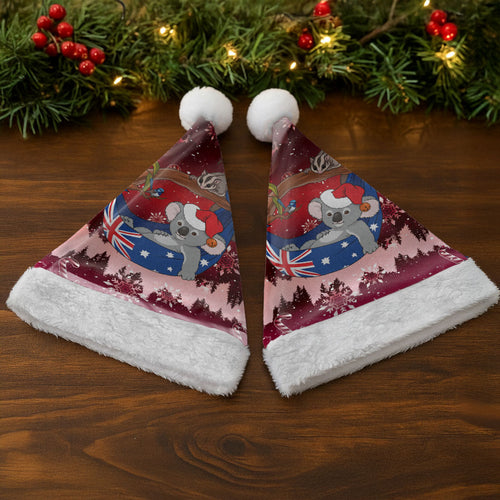Aussie Festive Koala Christmas Santa Hat Koala-ty Time Flag Hammock Red Style