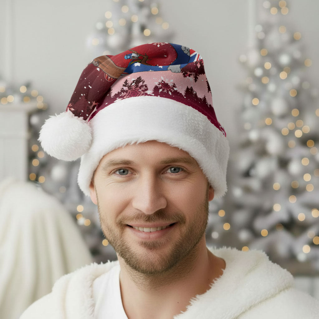 Aussie Festive Koala Christmas Santa Hat Koala-ty Time Flag Hammock Red Style