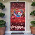 Aussie Festive Koala Christmas Door Cover Koala-ty Time Flag Hammock Red Style