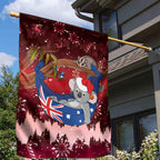 Aussie Festive Koala Christmas Garden Flag Koala-ty Time Flag Hammock Red Style
