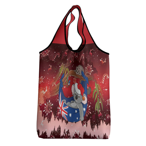 Aussie Festive Koala Christmas Grocery Bag Koala-ty Time Flag Hammock Red Style