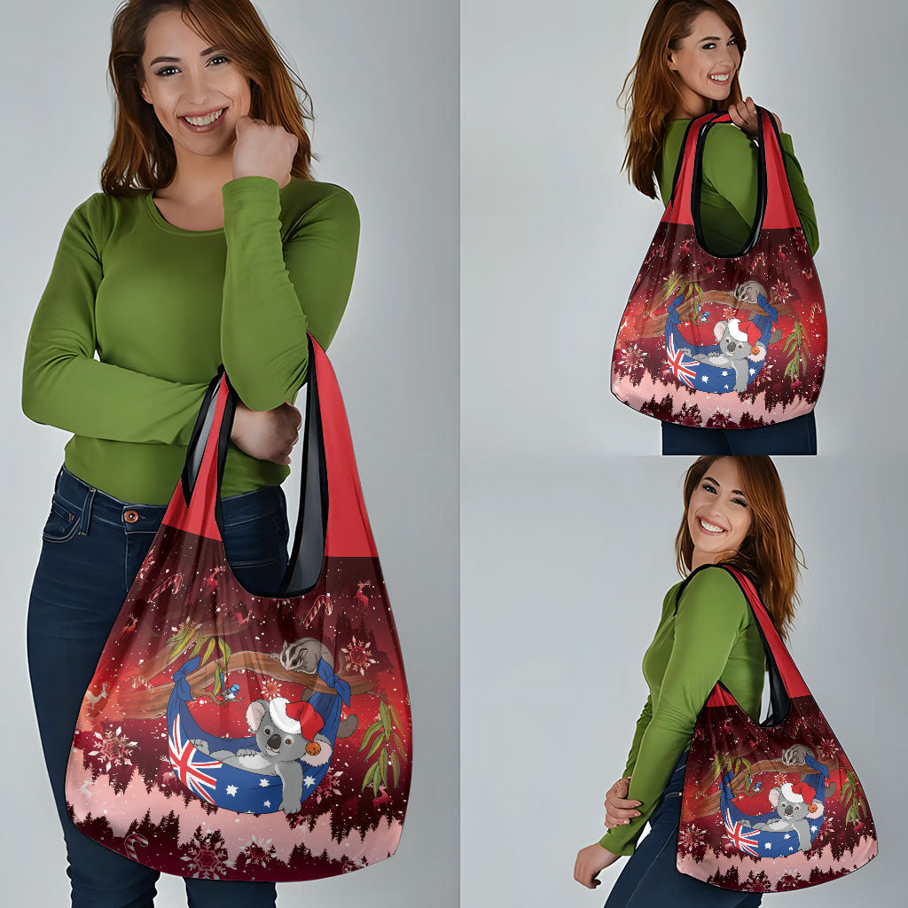 Aussie Festive Koala Christmas Grocery Bag Koala-ty Time Flag Hammock Red Style