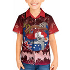 Aussie Festive Koala Christmas Hawaiian Shirt Koala-ty Time Flag Hammock Red Style