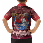 Aussie Festive Koala Christmas Hawaiian Shirt Koala-ty Time Flag Hammock Red Style