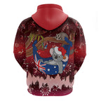 Aussie Festive Koala Christmas Hoodie Koala-ty Time Flag Hammock Red Style