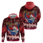 Aussie Festive Koala Christmas Hoodie Koala-ty Time Flag Hammock Red Style