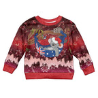 Aussie Festive Koala Christmas Kid Ugly Christmas Sweater Koala-ty Time Flag Hammock Red Style