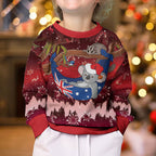 Aussie Festive Koala Christmas Kid Ugly Christmas Sweater Koala-ty Time Flag Hammock Red Style