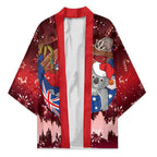 Aussie Festive Koala Christmas Kimono Koala-ty Time Flag Hammock Red Style