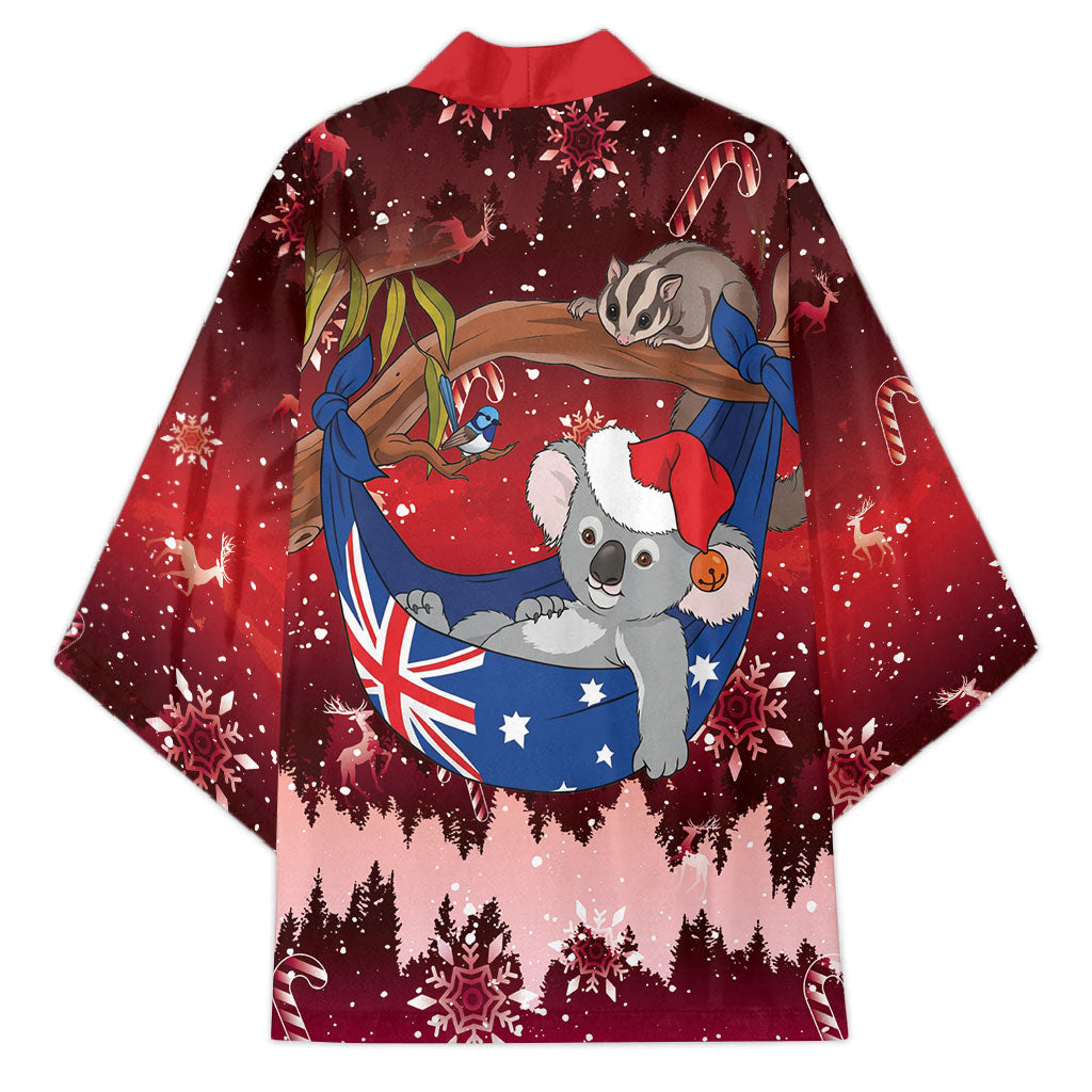 Aussie Festive Koala Christmas Kimono Koala-ty Time Flag Hammock Red Style