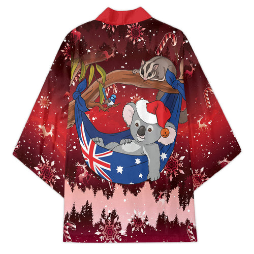 Aussie Festive Koala Christmas Kimono Koala-ty Time Flag Hammock Red Style