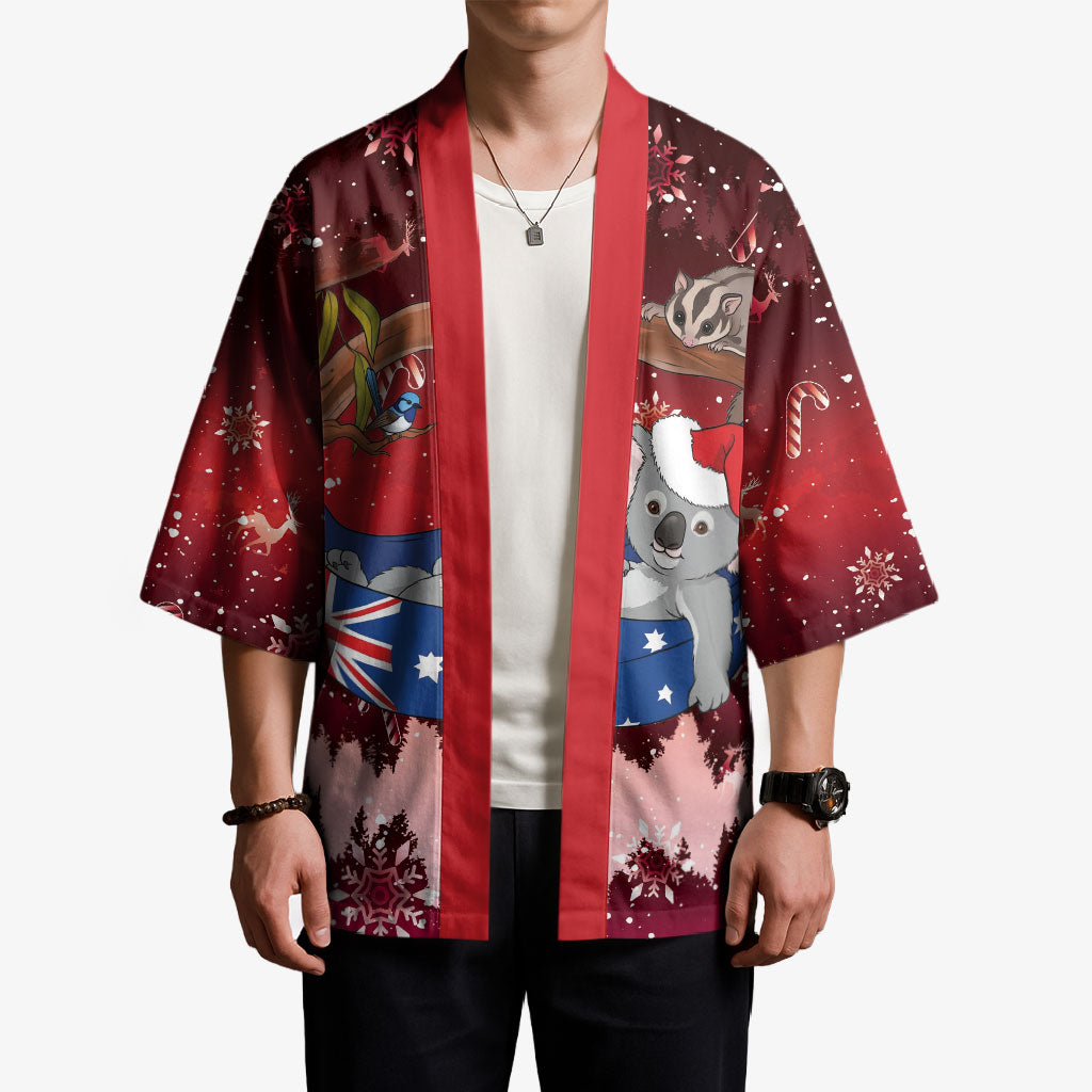 Aussie Festive Koala Christmas Kimono Koala-ty Time Flag Hammock Red Style