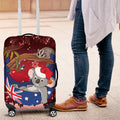 Aussie Festive Koala Christmas Luggage Cover Koala-ty Time Flag Hammock Red Style