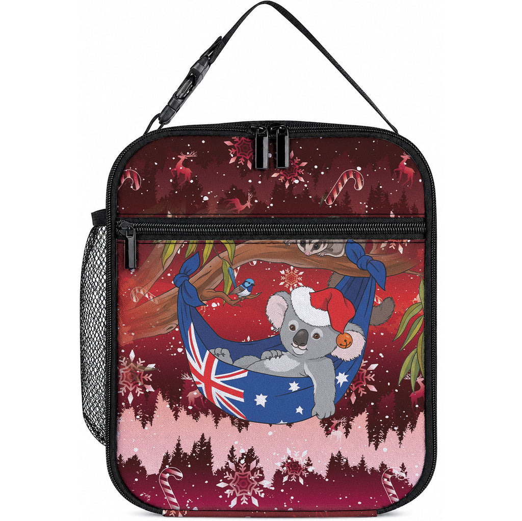 Aussie Festive Koala Christmas Lunch Bag Koala-ty Time Flag Hammock Red Style