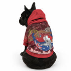 Aussie Festive Koala Christmas Pet Hoodie Koala-ty Time Flag Hammock Red Style