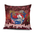 Aussie Festive Koala Christmas Pillow Cover Koala-ty Time Flag Hammock Red Style
