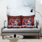 Aussie Festive Koala Christmas Pillow Cover Koala-ty Time Flag Hammock Red Style
