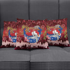 Aussie Festive Koala Christmas Pillow Cover Koala-ty Time Flag Hammock Red Style
