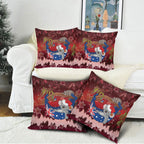 Aussie Festive Koala Christmas Pillow Cover Koala-ty Time Flag Hammock Red Style
