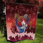 Aussie Festive Koala Christmas Quilt Koala-ty Time Flag Hammock Red Style