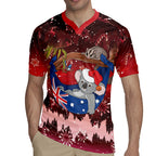 Aussie Festive Koala Christmas Rugby Jersey Koala-ty Time Flag Hammock Red Style
