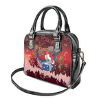 Aussie Festive Koala Christmas Shoulder Handbag Koala-ty Time Flag Hammock Red Style