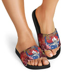 Aussie Festive Koala Christmas Slide Sandals Koala-ty Time Flag Hammock Red Style