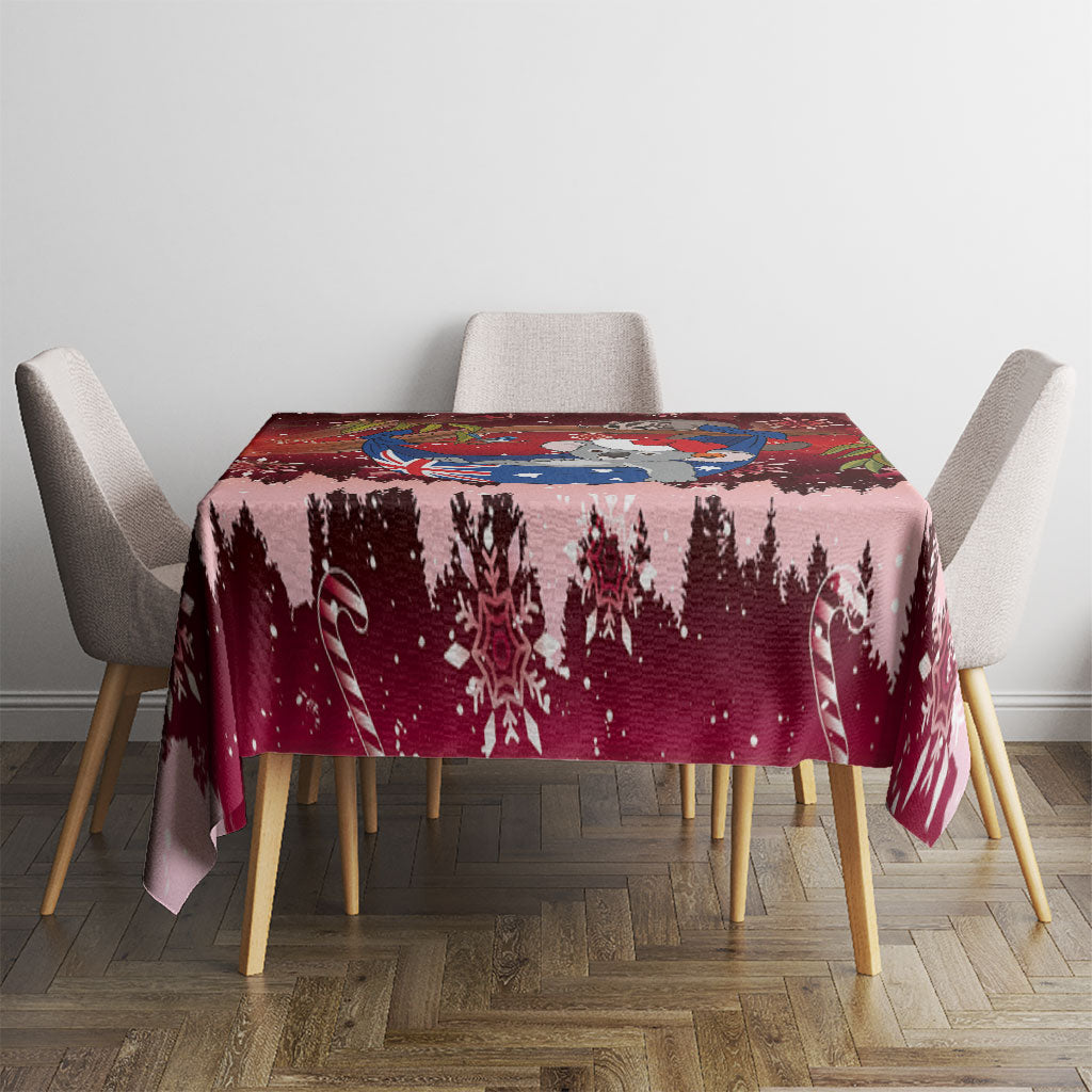 Aussie Festive Koala Christmas Tablecloth Koala-ty Time Flag Hammock Red Style