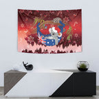 Aussie Festive Koala Christmas Tapestry Koala-ty Time Flag Hammock Red Style