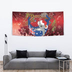 Aussie Festive Koala Christmas Tapestry Koala-ty Time Flag Hammock Red Style