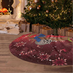 Aussie Festive Koala Christmas Tree Skirt Koala-ty Time Flag Hammock Red Style