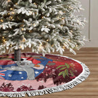 Aussie Festive Koala Christmas Tree Skirt Koala-ty Time Flag Hammock Red Style
