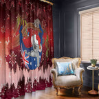 Aussie Festive Koala Christmas Window Curtain Koala-ty Time Flag Hammock Red Style