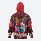 Aussie Festive Koala Christmas Zip Hoodie Koala-ty Time Flag Hammock Red Style