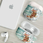 Aussie Festive Wallaby Christmas AirPods Case Surf's up Santa Animal Lover