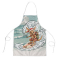 Aussie Festive Wallaby Christmas Apron Surf's up Santa Animal Lover