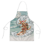 Aussie Festive Wallaby Christmas Apron Surf's up Santa Animal Lover
