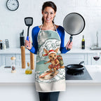 Aussie Festive Wallaby Christmas Apron Surf's up Santa Animal Lover