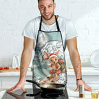 Aussie Festive Wallaby Christmas Apron Surf's up Santa Animal Lover