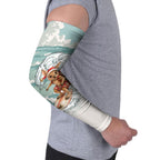 Aussie Festive Wallaby Christmas Arm Sleeves Surf's up Santa Animal Lover