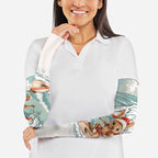 Aussie Festive Wallaby Christmas Arm Sleeves Surf's up Santa Animal Lover