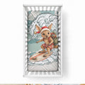 Aussie Festive Wallaby Christmas Baby Bed Cover Surf's up Santa Animal Lover
