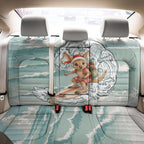 Aussie Festive Wallaby Christmas Back Car Seat Cover Surf's up Santa Animal Lover