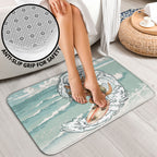 Aussie Festive Wallaby Christmas Bathroom Set Surf's up Santa Animal Lover