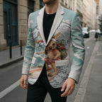 Aussie Festive Wallaby Christmas Blazer Surf's up Santa Animal Lover